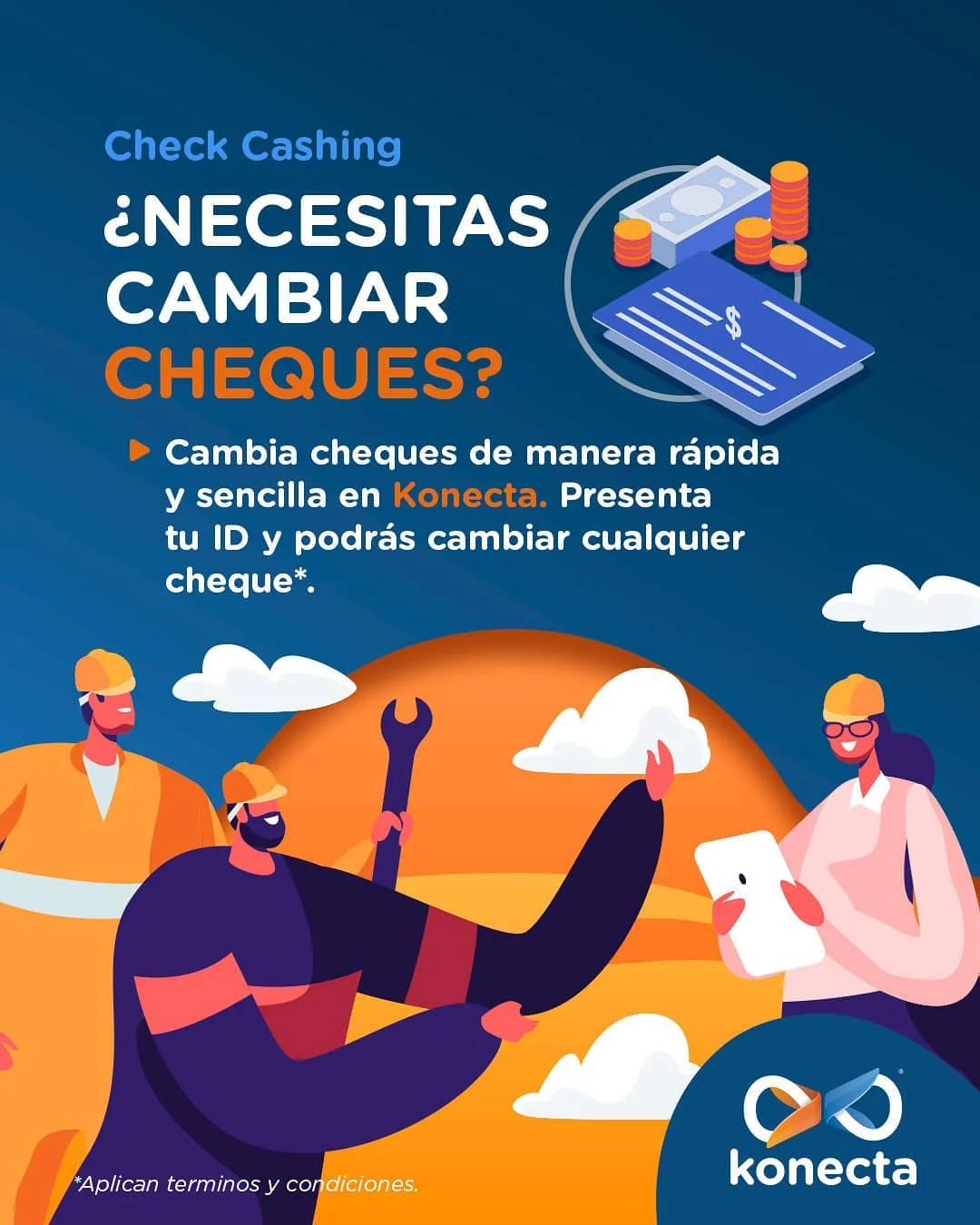 Cobra tus cheques de forma rápida y sencilla